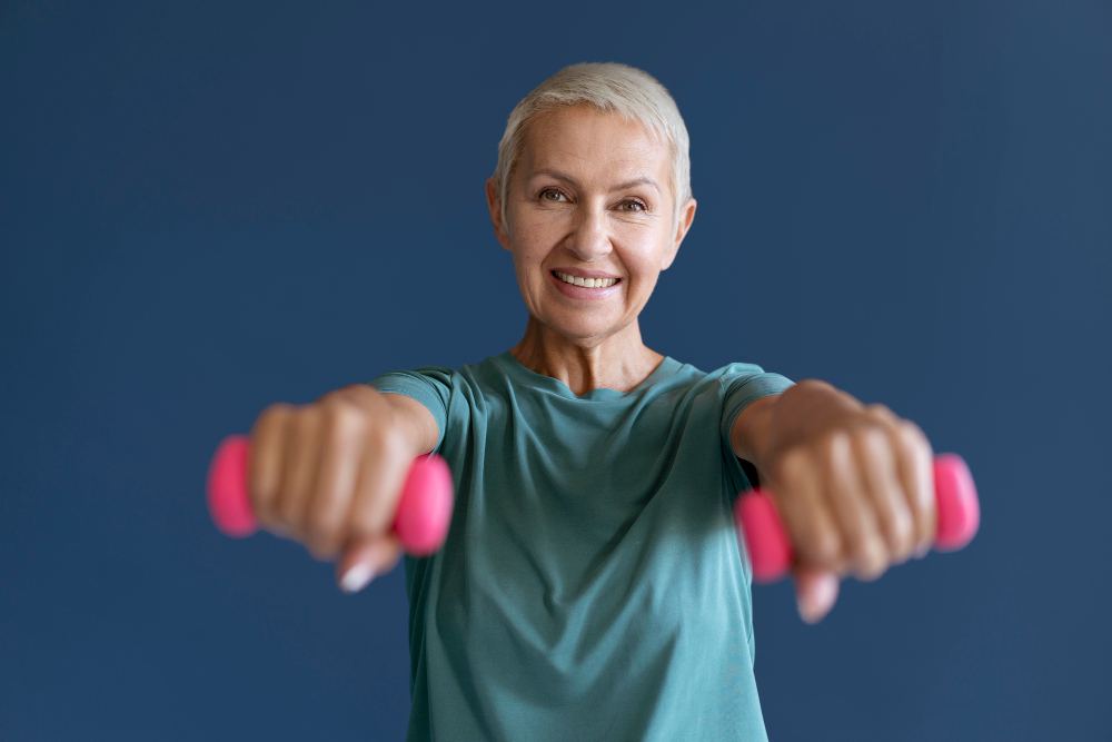 Mujer madura haciendo ejercicio